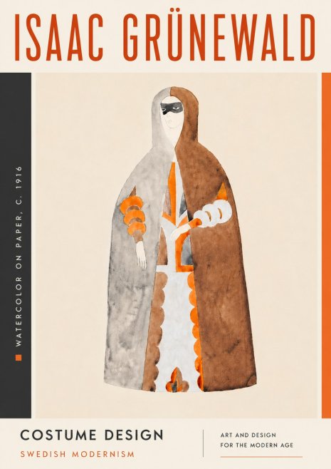 Isaac Grünewald Costume Design VI No6 - Poster