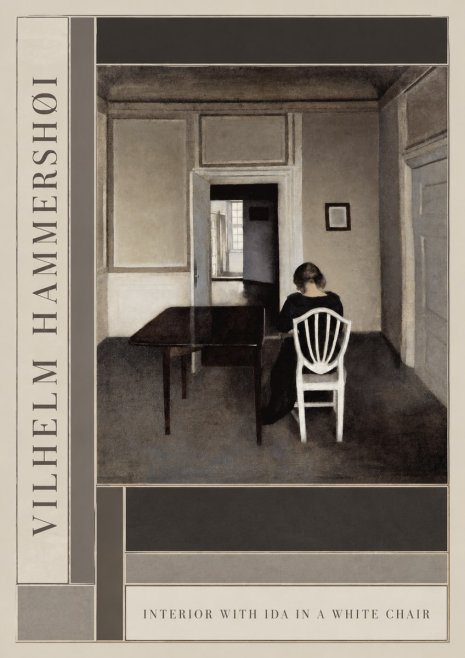 Vilhelm Hammershøi Interior with Ida in a White Chair No2 - Poster