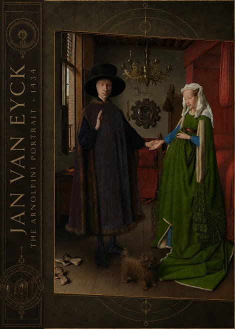 Jan van Eyck The Arnolfini Portrait IV No2 - Poster