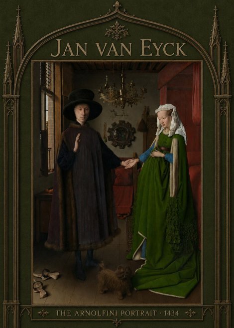 Jan van Eyck The Arnolfini Portrait IV No5 - Poster