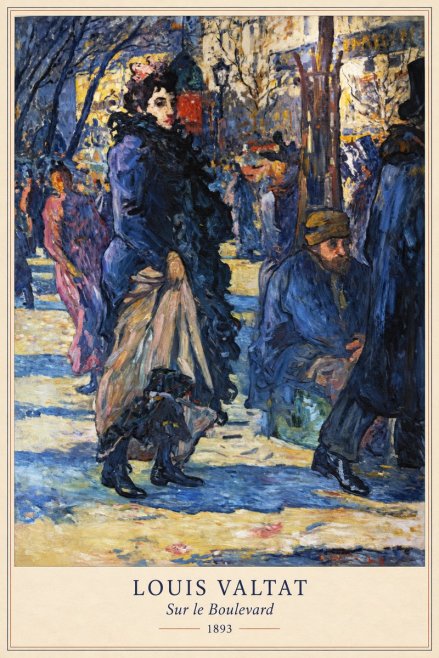 Louis Valtat Sur Le Boulevard No6 - Poster