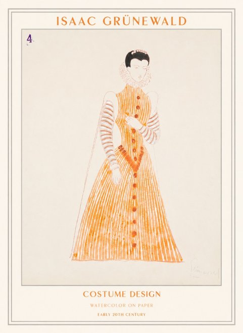 Isaac Grünewald Costume Design VII No1 - Poster