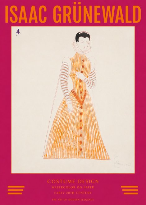 Isaac Grünewald Costume Design VII No2 - Poster