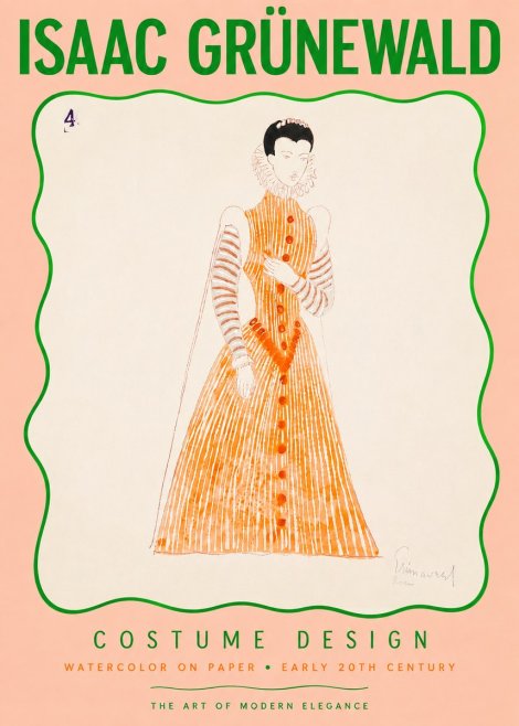 Isaac Grünewald Costume Design VII No3 - Poster