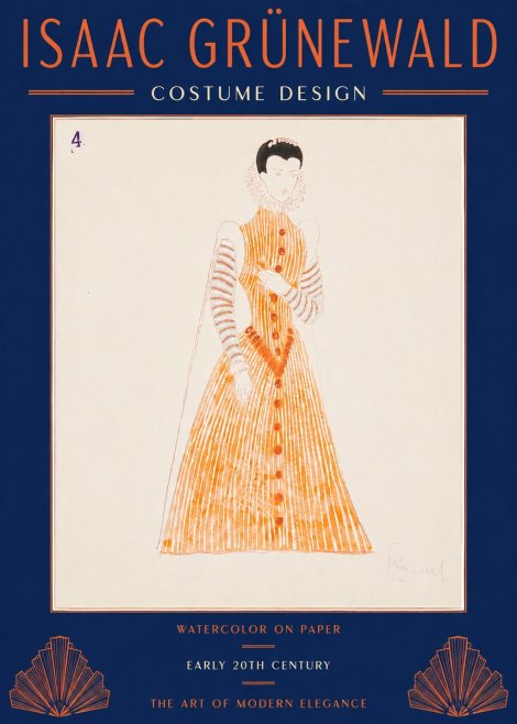 Isaac Grünewald Costume Design VII No4 - Poster