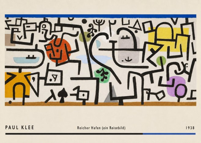 Paul Klee Reicher Hafen (Ein Reisebild) II No2 - Poster
