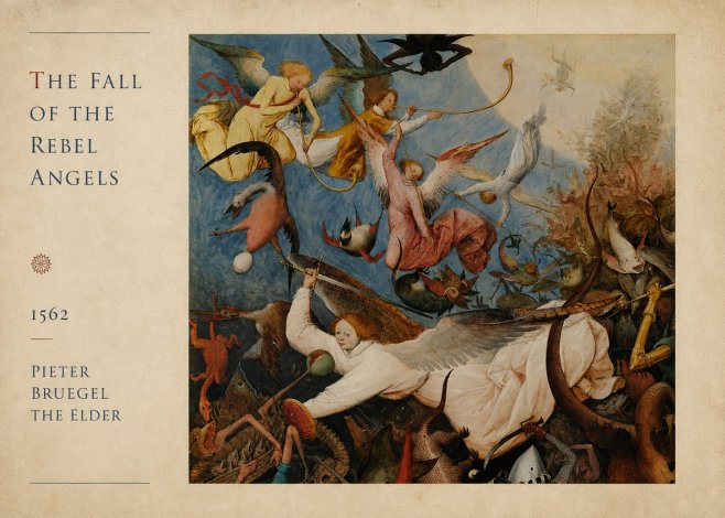 Pieter Bruegel The Fall of the Rebel Angels II No4 - Poster