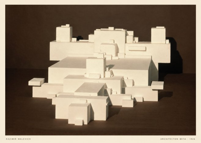 Kazimir Malevich Architecton Beta No5 - Poster