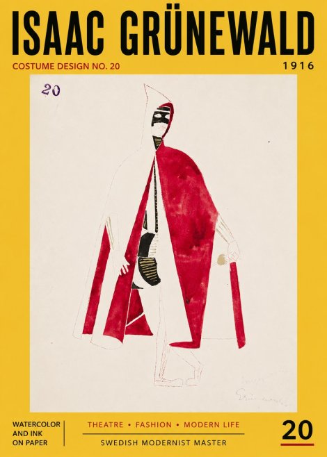 Isaac Grünewald Costume Design No. 20 No5 - Poster