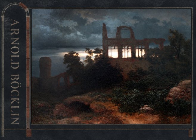 Arnold Böcklin Ruined Castle No3 - Poster