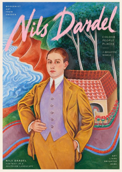Nils Dardel Portrait in a Southern Landscape No6 - Poster