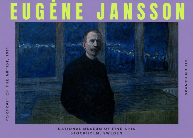 Eugène Jansson Portrait of the Artist, 1911 No3 - Poster