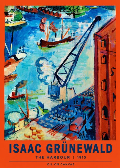 Isaac Grünewald The Harbour No2 - Poster