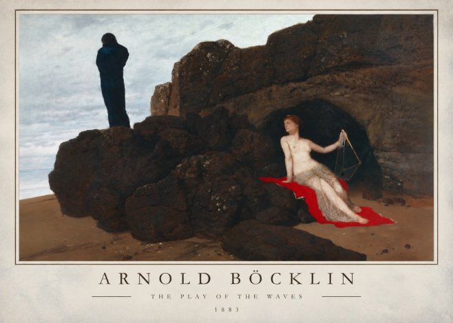 Arnold Böcklin The Play of the Waves No4 - Poster
