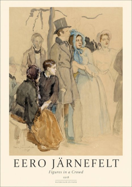 Eero Järnefelt Figures in a Crowd No1 - Poster