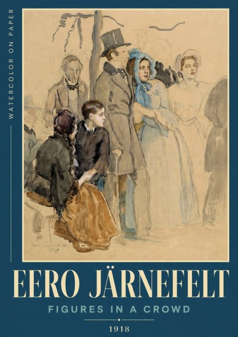 Eero Järnefelt Figures in a Crowd No3 - Poster