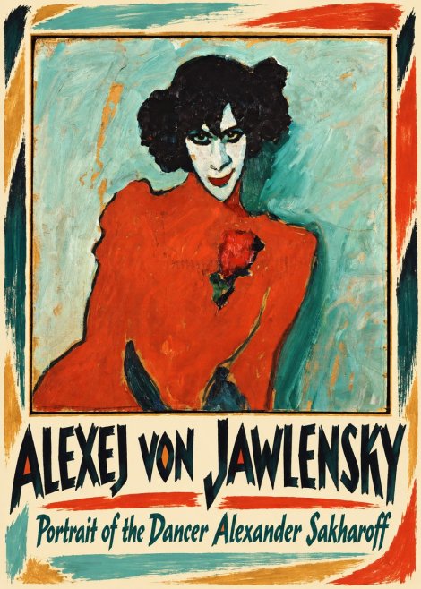 Alexej von Jawlensky Portrait of the Dancer Alexander Sakharoff No1 - Poster