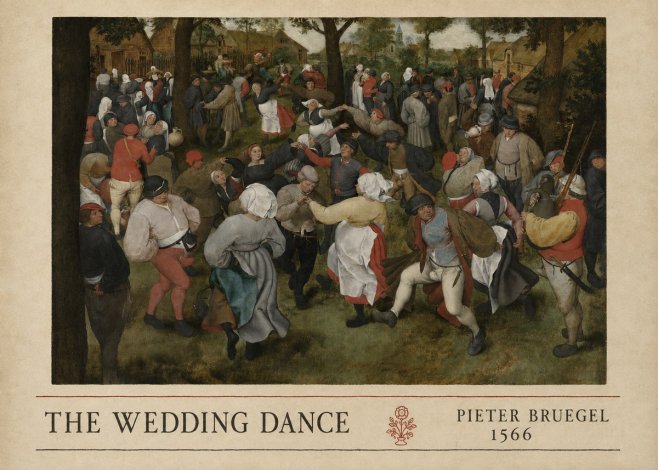 Pieter Bruegel The Wedding Dance I No4 - Poster