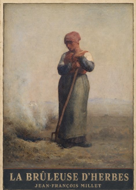 Jean-François Millet La Brûleuse D'herbes No3 - Poster