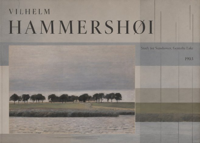 Vilhelm Hammershøi Study for Sunshower, Gentofte Lake No5 - Poster