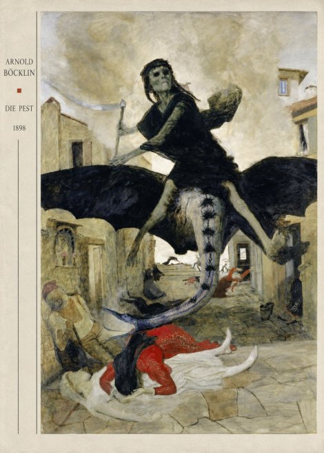 Arnold Böcklin Die Pest II No4 - Poster