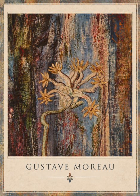 Gustave Moreau Fleur Mystérieuse No4 - Poster