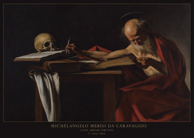 Michelangelo Merisi da Caravaggio Saint Jerome Writing I No6 - Poster