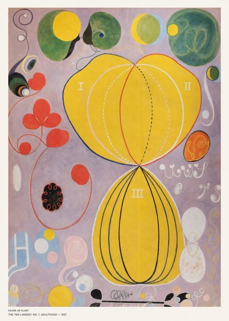 Hilma af Klint The Ten Largest, No. 7, Adulthood No5 - Poster