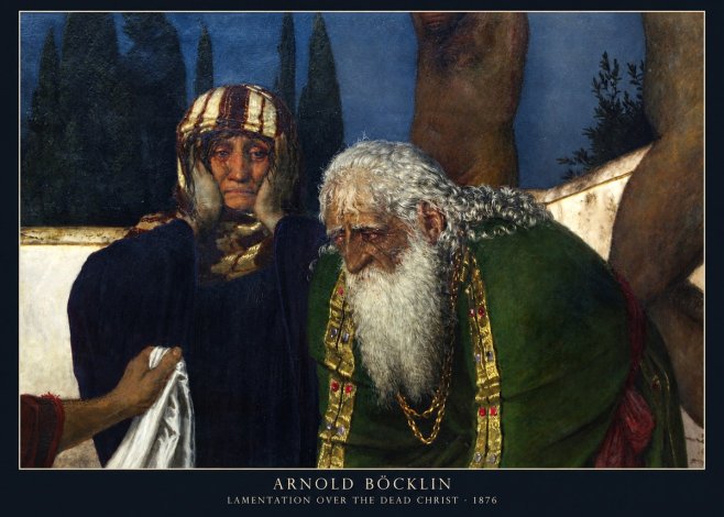 Arnold Böcklin Lamentation over the Dead Christ No2 - Poster
