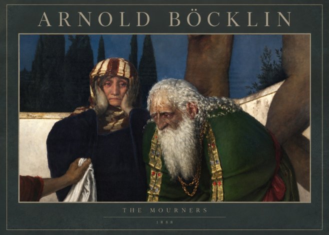 Arnold Böcklin Lamentation over the Dead Christ No5 - Poster