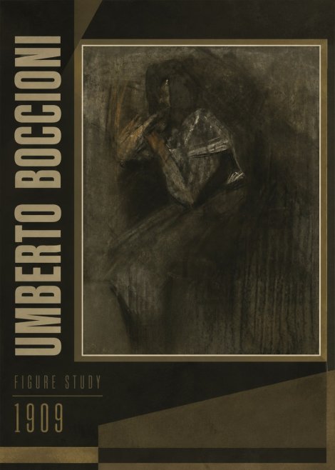 Umberto Boccioni Figure Study I No4 - Poster