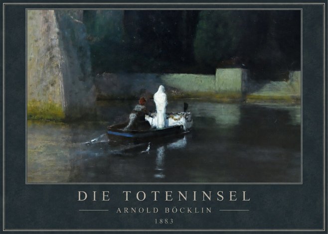 Arnold Böcklin Die Toteninsel IV No1 - Poster