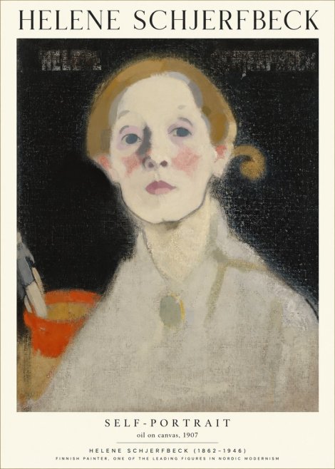 Helene Schjerfbeck Self-portrait No1 - Poster
