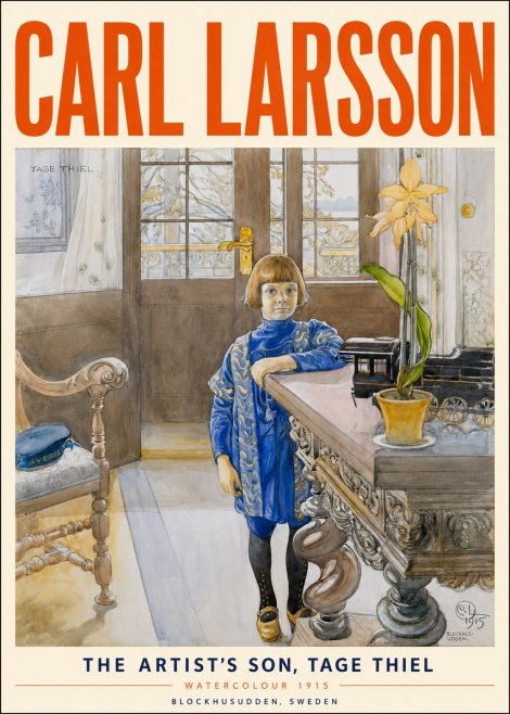 Carl Larsson The Artist's Son, Tage Thiel No3 - Poster
