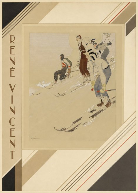 René Vincent Skiers No2 - Poster