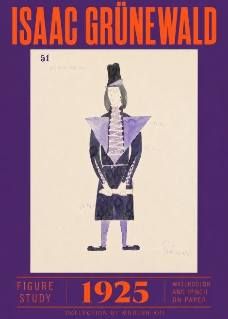 Isaac Grünewald Figure Study, 1925 No2 - Poster