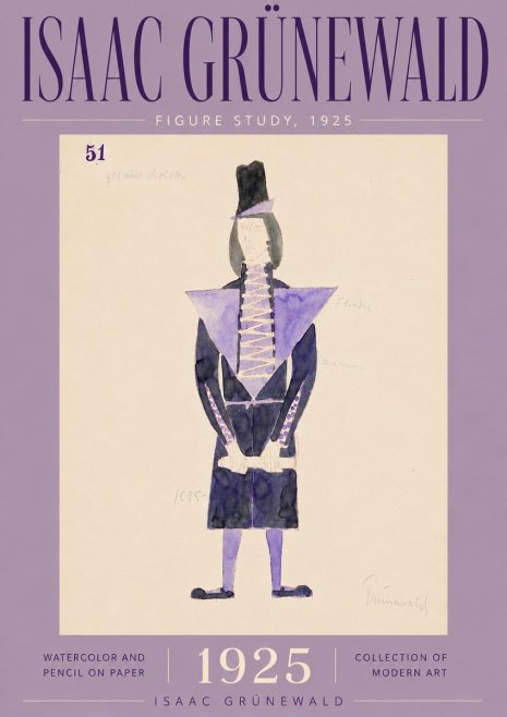Isaac Grünewald Figure Study, 1925 No5 - Poster
