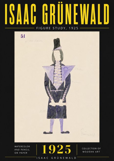 Isaac Grünewald Figure Study, 1925 No6 - Poster