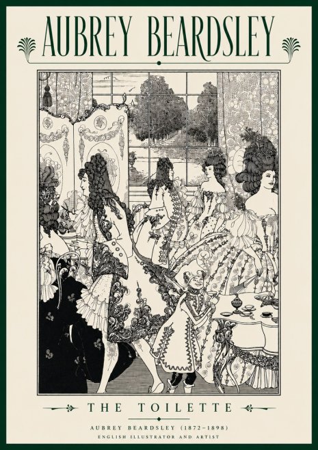 Aubrey Beardsley The Toilette No5 - Poster