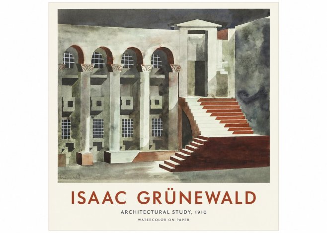 Isaac Grünewald Architectural Study, 1910 No1 - Poster
