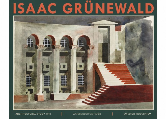 Isaac Grünewald Architectural Study, 1910 No2 - Poster