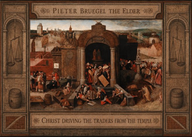 Pieter Bruegel Christ Driving the Traders from the Temple No3 - Poster