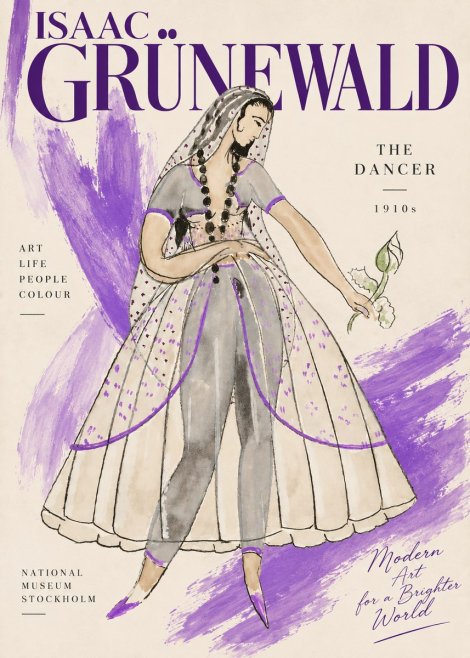 Isaac Grünewald Costume Study IV No6 - Poster