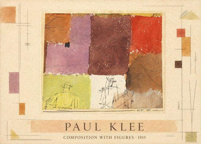 Paul Klee Composition with Figures I No4 - Poster