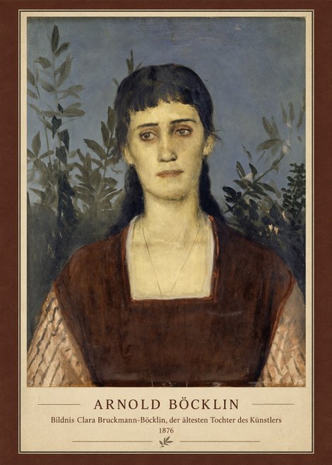 Arnold Böcklin Bildnis Clara Bruckmann-böcklin, Der Ältesten Tochter Des Künstlers No4 - Poster