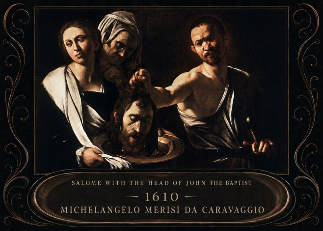 Michelangelo Merisi da Caravaggio Salome with the Head of John the Baptist No4 - Poster