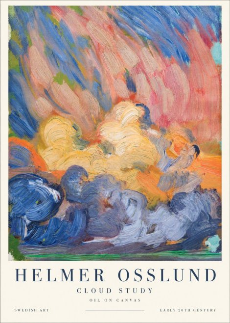 Helmer Osslund Sunset Clouds No2 - Poster