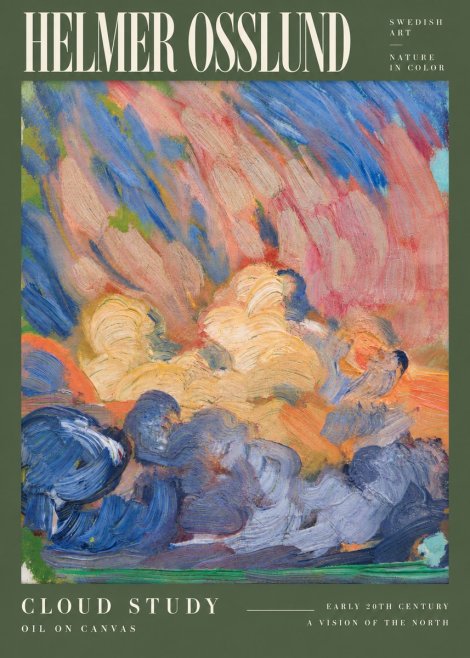 Helmer Osslund Sunset Clouds No6 - Poster