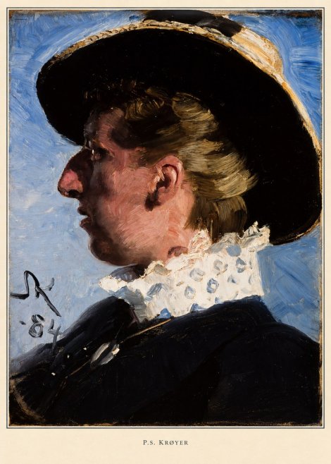 P.S. Krøyer Self-portrait II No6 - Poster