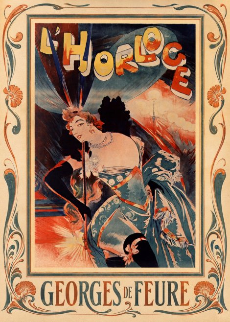 Georges de Feure L'horloge II No1 - Poster